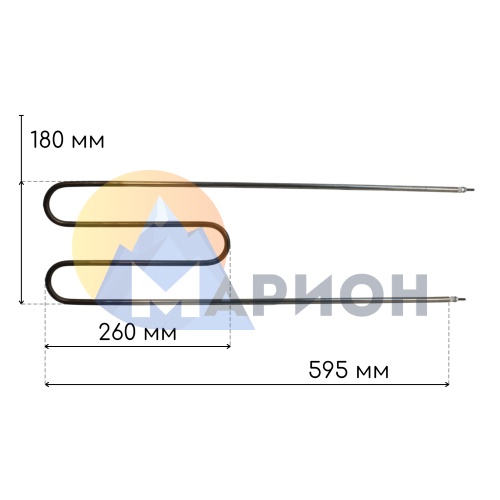ТЭН воздушный 182 А 8.5 /1.0 Т 220 (Ф4)