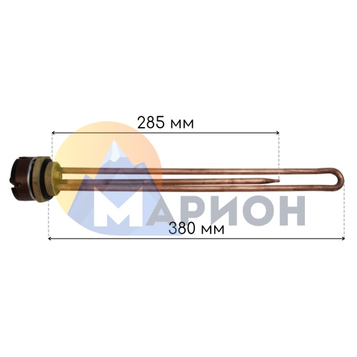 Тэновая группа RDT фланец G1-1/4 L 380 под анод M6 3 кВт 230 В ZPN
